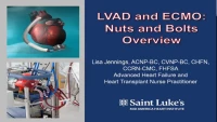LVAD/ECMO: Nuts and Bolts icon