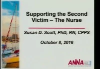 Supporting the Second Victim, the Nurse icon