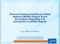 Advanced NHSN Dialysis Event Surveillance Reporting and Introduction to NHSN Reports icon