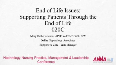 End-of-Life Issues: Caring for Our Patients and Ourselves - Supporting Patients through End of Life icon