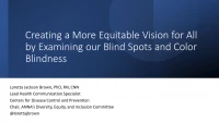 Creating a More Equitable Vision for All by Examining Our Blind Spots and Color Blindness icon