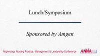 Lunch / Clinical Experience in the Treatment of Secondary Hyperparathyroidism (sHPT) in Adult Patients on Hemodialysis (Sponsored by Amgen) icon