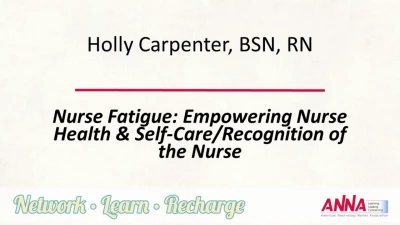 Nurse Fatigue/Empowering Nurse Health and Self-Care/Recognition of the Nurse icon