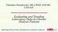 Evaluating and Trending Laboratory Data in Chronic Dialysis Patients icon