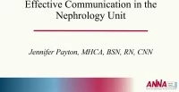 Effective Communication in the Nephrology Unit icon