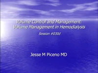 Volume Control and Management: Volume Management in Hemodialysis icon