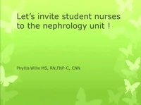 Lets Invite Student Nurses to the Nephrology Unit! icon