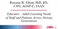 Educator - Adult Learning Needs of Staff and Patients Across Various Generations icon