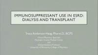 Immunosuppressant Use in ESRD: Dialysis and Transplant icon