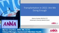 Transplantation 2022: Are We Doing Enough? icon