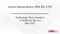 Nephrology Nurse Leaders: A Toolkit for Success icon