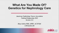 What Are You Made Of? The Genetics for Nephrology Care icon