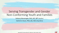 Serving Transgender and Gender Non-Conforming Youth and Families icon