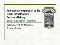 An Innovative Approach for Big Ticket Infrastructure Decision-Making - Sewer Collection Planning icon