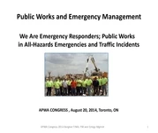 We Are Emergency Responders; Public Works in Traffic Incident Management and All-Hazards Emergencies icon