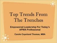 Top Trends from the Trenches: Empowered Leadership for Today's APWA Professional icon