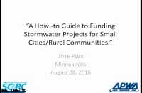 How-to Guide for Funding Stormwater Programs and Projects for Small Cities Rural Communities icon