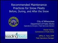 Best Maintenance Practices for Snow Fleets - Before, During and After the Snow icon