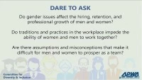 Dare to Ask Session: Women and Men Working Together icon