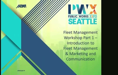 APWA's Fleet Management Workshop Part 1 - Introduction to Fleet Management & Marketing and Communications icon