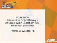 WORKSHOP: Infrastructure Project Delivery - On Scope, Within Budget, On Time, and to Your Satisfaction icon
