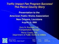 Traffic Impact Fee Program Success! The Pierce County Story icon