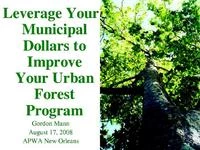 Leverage Your Municipal Dollars to Improve Your Urban Forest Program icon