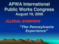 Illegal Dumping - The Pennsylvania Experience icon