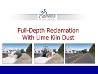 Full-Depth Pavement Reclamation with Lime Kiln Dust - Case Studies icon