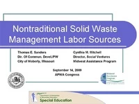 Nontraditional Solid Waste Management Labor Sources icon