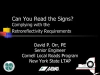 Can You Read the Signs? Complying with the Retroreflectivity Requirements icon