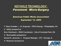 Keyhole Technology - Pavement Micro-Surgery icon