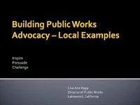 Advocacy: Persuading Local Officials to Take the Long-Term View for Public Works Investment and Planning icon