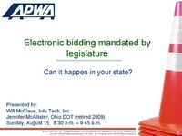 Electronic Bidding Mandated by Legislation: Can It Happen in Your State? icon