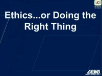 ETHICS...or Doing the Right Thing icon