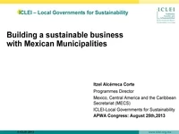 Building Sustainable Business with Mexican Local Governments icon