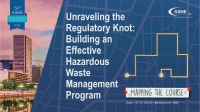 Unraveling the Regulatory Knot: Building an Effective Waste Management Program icon