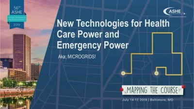 New Technologies for Health Care Power and Emergency Power icon