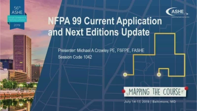 NFPA 99 Current Application and Next Editions Update icon