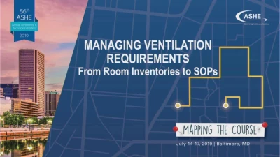 Managing Ventilation Requirements: From Room Inventories to SOPs icon