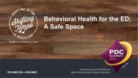 Behavioral Health for the ED: A Safe Space icon