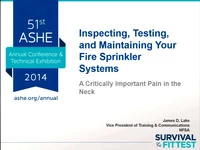 Inspecting, Testing, and Maintaining Your Fire Sprinkler Systems: A Critically Important Pain in the Neck icon