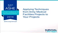 Applying Techniques from Army Medical Facility Projects to Your Projects icon