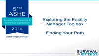 Exploring the Facility Manager Toolbox: Finding Your Path icon