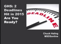 GHS/HazCom - Two Compliance Deadlines Hit in 2015: Are You Ready? icon