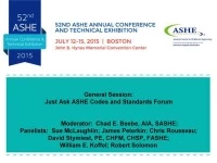 General Session: Just Ask ASHE Codes and Standards Forum icon