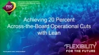 Achieving 20 Percent Across-the-Board Operational Cuts with Lean icon