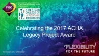 Celebrating the 2017 ACHA Legacy Project Award  icon