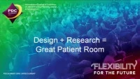 Design + Research = Great Patient Room icon