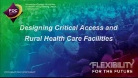 Designing Critical Access and Rural Health Care Facilities icon